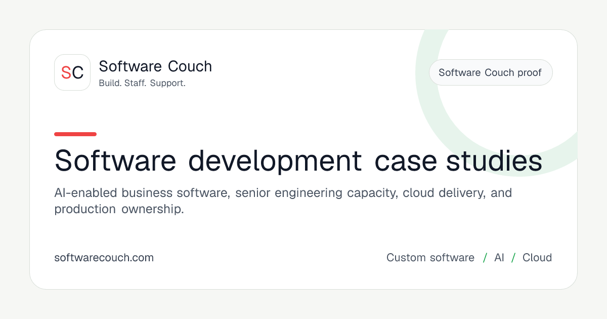 Software development case studies | Software Couch